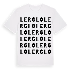 Lerglo ordlek t-shirt – ekologisk bomull t-shirt från Pinshirt