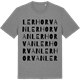 Mid Heather Gray t-shirt med Lerhorvan ordlek t-shirt