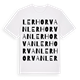 Lerhorvan ordlek t-shirt
