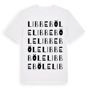 Libbeböle ordlek t-shirt – ekologisk bomull t-shirt från Pinshirt