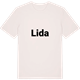 Vintage White t-shirt med Lida fetstil t-shirt