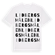 Lidbergsmålen ordlek t-shirt