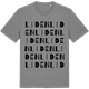 Mid Heather Gray t-shirt med Liden ordlek t-shirt