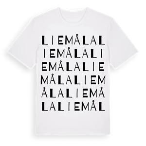 Liemåla ordlek t-shirt – ekologisk bomull t-shirt från Pinshirt