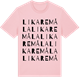Pink Cotton t-shirt med Likaremåla ordlek t-shirt