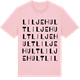 Pink Cotton t-shirt med Liljehult ordlek t-shirt