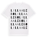 Lilla Alebo ordlek t-shirt
