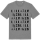 Mid Heather Gray t-shirt med Lilla Älviken ordlek t-shirt