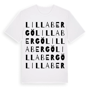 Lilla Bergö ordlek t-shirt – ekologisk bomull t-shirt från Pinshirt