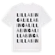 White t-shirt med Lilla Binga ordlek t-shirt
