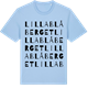 Blue Soul t-shirt med Lilla Blåberget ordlek t-shirt