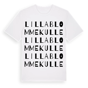 Lilla Blommekulle ordlek t-shirt – ekologisk bomull t-shirt från Pinshirt