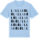 Blue Soul t-shirt med Lilla Bölö ordlek t-shirt