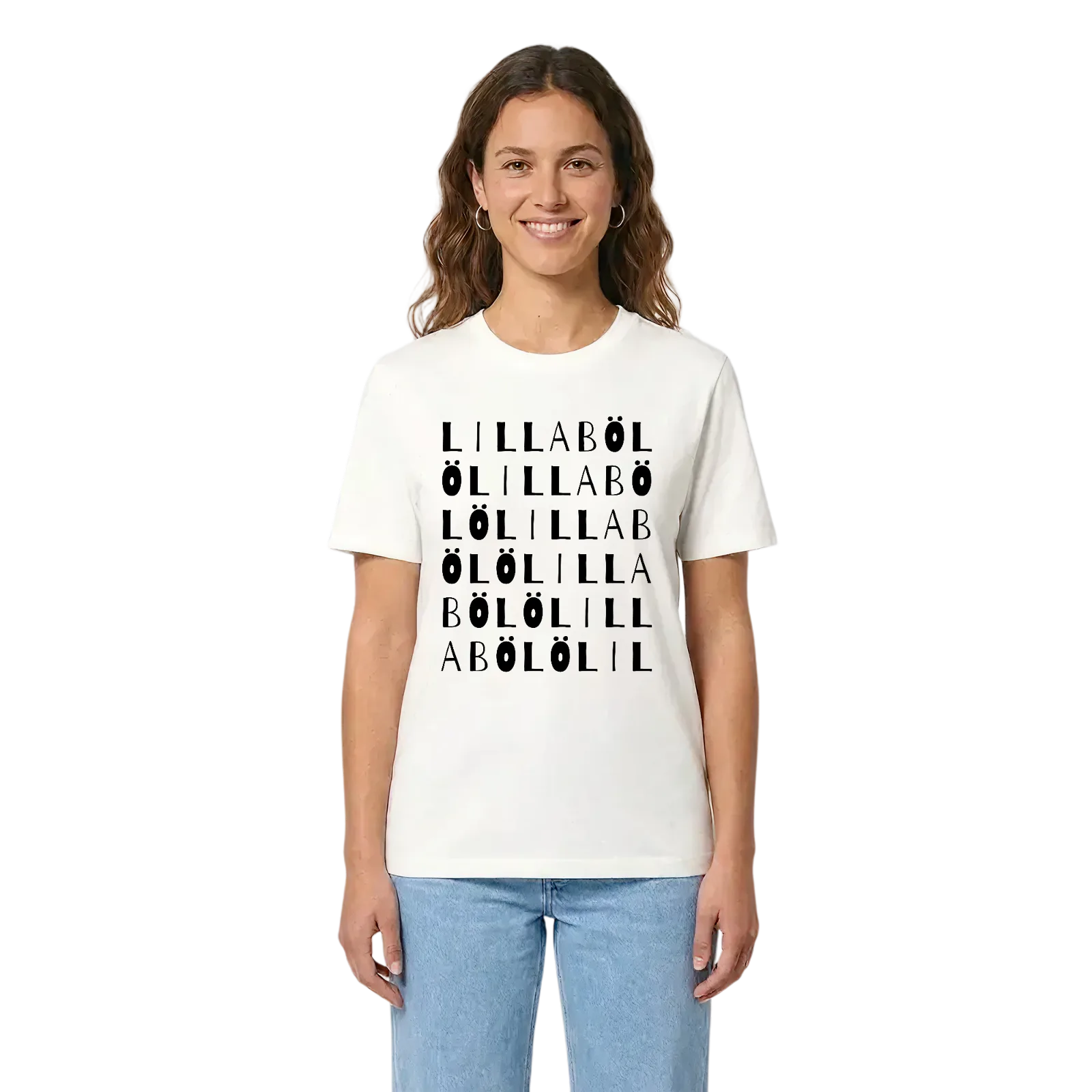 Lilla Bölö ordlek t-shirt – White, i miljö