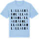 Blue Soul t-shirt med Lilla Bråbo ordlek t-shirt
