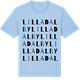Blue Soul t-shirt med Lilla Dalby ordlek t-shirt