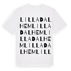 Lilla Dalhem ordlek t-shirt – ekologisk bomull t-shirt från Pinshirt
