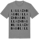 Mid Heather Gray t-shirt med Lilla Emnabo ordlek t-shirt