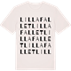 Vintage White t-shirt med Lilla Fallet ordlek t-shirt