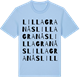 Blue Soul t-shirt med Lilla Granås ordlek t-shirt