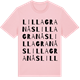 Pink Cotton t-shirt med Lilla Granås ordlek t-shirt