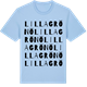 Blue Soul t-shirt med Lilla Grönö ordlek t-shirt