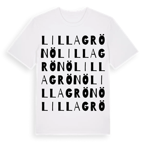Lilla Grönö ordlek t-shirt – ekologisk bomull t-shirt från Pinshirt