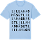Blue Soul t-shirt med Lilla Hagnäset ordlek t-shirt