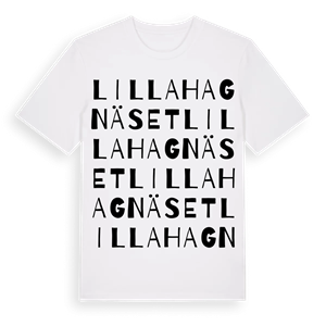 Lilla Hagnäset ordlek t-shirt – ekologisk bomull t-shirt från Pinshirt