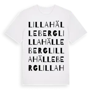 Lilla Hälleberg ordlek t-shirt – ekologisk bomull t-shirt från Pinshirt
