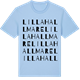 Blue Soul t-shirt med Lilla Hallmare ordlek t-shirt