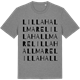 Mid Heather Gray t-shirt med Lilla Hallmare ordlek t-shirt