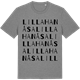 Mid Heather Gray t-shirt med Lilla Hanåsa ordlek t-shirt