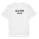 White t-shirt med Lilla Horn i Sverige t-shirt