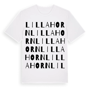 Lilla Horn ordlek t-shirt – ekologisk bomull t-shirt från Pinshirt