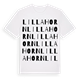 Lilla Horn ordlek t-shirt