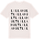 Vintage White t-shirt med Lilla Hult ordlek t-shirt