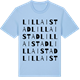 Blue Soul t-shirt med Lilla Istad ordlek t-shirt
