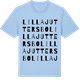 Blue Soul t-shirt med Lilla Juttersbo ordlek t-shirt