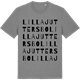 Mid Heather Gray t-shirt med Lilla Juttersbo ordlek t-shirt