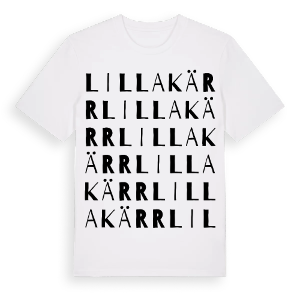 Lilla Kärr ordlek t-shirt – ekologisk bomull t-shirt från Pinshirt