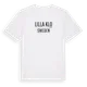 White t-shirt med Lilla Klo i Sverige t-shirt