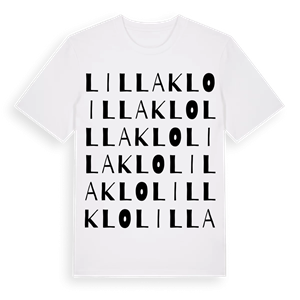 Lilla Klo ordlek t-shirt – ekologisk bomull t-shirt från Pinshirt