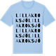 Blue Soul t-shirt med Lilla Kroksjö ordlek t-shirt