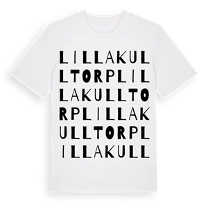Lilla Kulltorp ordlek t-shirt – ekologisk bomull t-shirt från Pinshirt