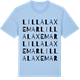 Blue Soul t-shirt med Lilla Laxemar ordlek t-shirt
