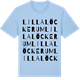 Blue Soul t-shirt med Lilla Löckerum ordlek t-shirt