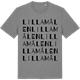 Mid Heather Gray t-shirt med Lilla Målen ordlek t-shirt