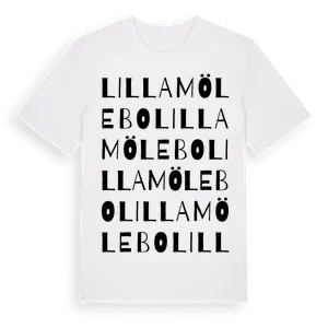 Lilla Mölebo ordlek t-shirt – ekologisk bomull t-shirt från Pinshirt
