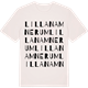 Vintage White t-shirt med Lilla Namnerum ordlek t-shirt